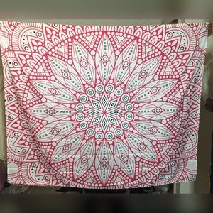 Brand New Pink and White Tapestry